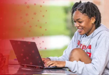 Woman Studying Online