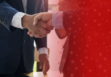 Business Professionals Shaking Hands