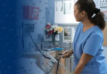 Nurse Working with Patient
