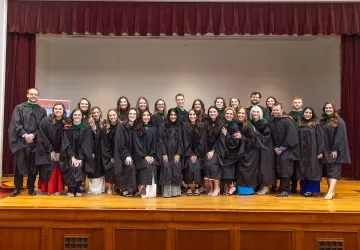 The 2024 graduating PA class from the Williamsburg campus.