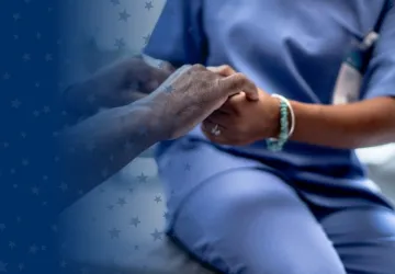 Nurse Holding Patient Hands