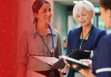 Healthcare Workers Talking in a Group