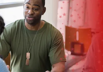 Military Veteran Signing Up for College