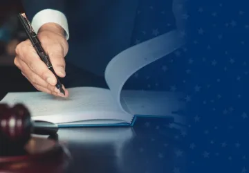 Criminal Justice Worker Signing Book