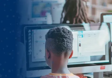 Children Working on Computers