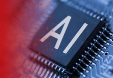 CPU with AI Embossed on Motherboard