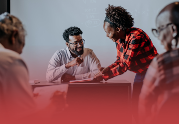 Students and Professor Speaking in Classroom