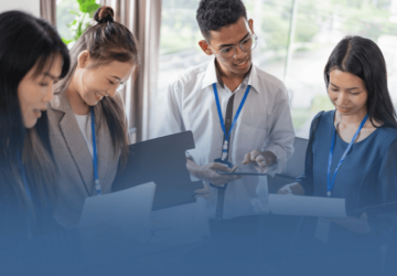 MBA Professionals Discussing Data