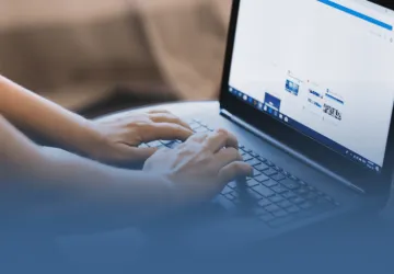 Student on Laptop