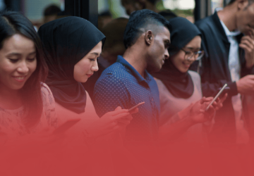 Students on Phones