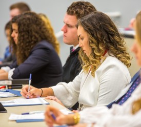 Students taking notes