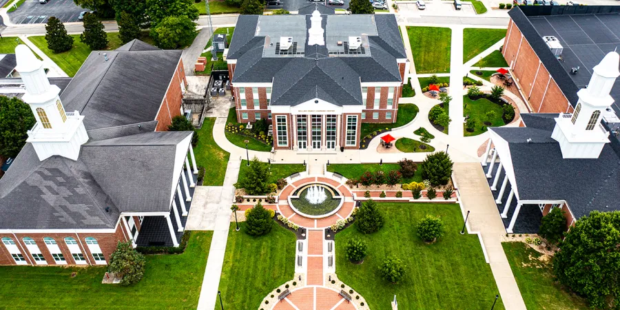 An aerial view of the Rollins quadrangle. 