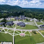 Aerial image of campus