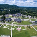 Aerial image of campus