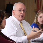 A teacher speaking to students