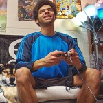 Students playing video games