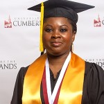 Image of a graduate in cap and gown