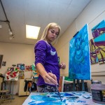 Student painting