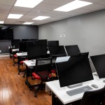 A room with computers