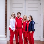 Nursing students pose for a photo