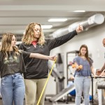 PT student working with a patient