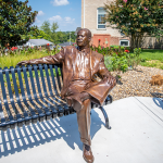 outdoor statue of Dr. MLK Jr.