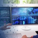 Data Scientist Reviewing Work on Computer