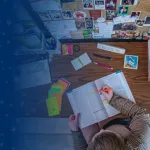 Student Studying at Desk