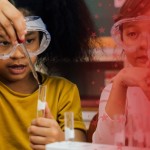 Student Working in Science Lab