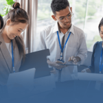 MBA Professionals Discussing Data