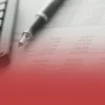 Pen On Spreadsheet with Accounting Numbers