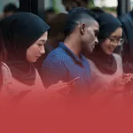 Students on Phones