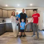 The Fulton family are the recipients of a new home through Cumberlands Mountain Outreach program. 